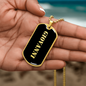 Giovanni v2 - 18k Gold Finished Luxury Dog Tag Necklace