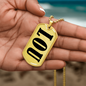Lou v01 - 18k Gold Finished Luxury Dog Tag Necklace