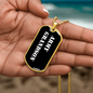 Army Grandson v3 - 18k Gold Finished Luxury Dog Tag Necklace