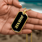 Johnie v2 - 18k Gold Finished Luxury Dog Tag Necklace