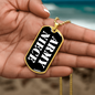 Army Niece v3 - 18k Gold Finished Luxury Dog Tag Necklace