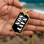 Navy Son v3 - 18k Gold Finished Luxury Dog Tag Necklace
