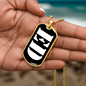 Ed v3 - 18k Gold Finished Luxury Dog Tag Necklace