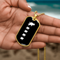 Mama Penguin With 4 Chicks v3 - 18k Gold Finished Luxury Dog Tag Necklace