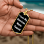 Love My American Water Spaniel v6 - 18k Gold Finished Luxury Dog Tag Necklace
