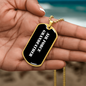 Air Force Grandfather v3 - 18k Gold Finished Luxury Dog Tag Necklace
