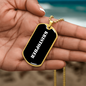 Kristopher v3 - 18k Gold Finished Luxury Dog Tag Necklace