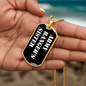 Army Ranger's Sister v3 - 18k Gold Finished Luxury Dog Tag Necklace