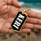 Keri v03 - 18k Gold Finished Luxury Dog Tag Necklace