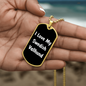 Love My Swedish Vallhund v6 - 18k Gold Finished Luxury Dog Tag Necklace