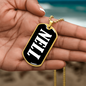 Nell v03 - 18k Gold Finished Luxury Dog Tag Necklace