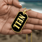 Nell v02 - 18k Gold Finished Luxury Dog Tag Necklace