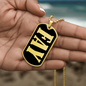 Fay v02 - 18k Gold Finished Luxury Dog Tag Necklace