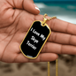 Love My Skye Terrier v6 - 18k Gold Finished Luxury Dog Tag Necklace