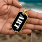 Art v3 - 18k Gold Finished Luxury Dog Tag Necklace