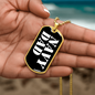 Navy Dad v3 - 18k Gold Finished Luxury Dog Tag Necklace