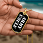 Army Uncle v3 - 18k Gold Finished Luxury Dog Tag Necklace