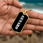 Genaro v3 - 18k Gold Finished Luxury Dog Tag Necklace