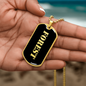 Forest v2 - 18k Gold Finished Luxury Dog Tag Necklace