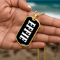 Effie v03 - 18k Gold Finished Luxury Dog Tag Necklace