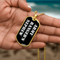 Army Ranger's Nephew v3 - 18k Gold Finished Luxury Dog Tag Necklace