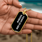 Coast Guard Nephew v3 - 18k Gold Finished Luxury Dog Tag Necklace