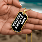 Army Ranger's Brother v3 - 18k Gold Finished Luxury Dog Tag Necklace