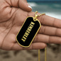 Kimberley v02 - 18k Gold Finished Luxury Dog Tag Necklace