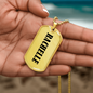 Rachelle v01 - 18k Gold Finished Luxury Dog Tag Necklace
