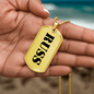 Russ - 18k Gold Finished Luxury Dog Tag Necklace
