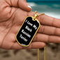 Love My Black Russian Terrier v6 - 18k Gold Finished Luxury Dog Tag Necklace