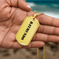 Raymundo - 18k Gold Finished Luxury Dog Tag Necklace