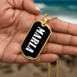 Marla v03 - 18k Gold Finished Luxury Dog Tag Necklace