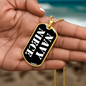 Navy Niece v3 - 18k Gold Finished Luxury Dog Tag Necklace