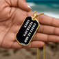 Coast Guard Veteran's Niece v3 - 18k Gold Finished Luxury Dog Tag Necklace