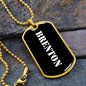 Brenton v3 - 18k Gold Finished Luxury Dog Tag Necklace
