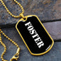 Foster v3 - 18k Gold Finished Luxury Dog Tag Necklace