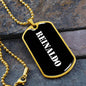 Reinaldo v3 - 18k Gold Finished Luxury Dog Tag Necklace
