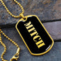 Mitch v2 - 18k Gold Finished Luxury Dog Tag Necklace