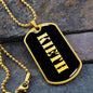 Kieth v2 - 18k Gold Finished Luxury Dog Tag Necklace