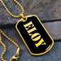 Eloy v2 - 18k Gold Finished Luxury Dog Tag Necklace