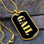 Gail v2 - 18k Gold Finished Luxury Dog Tag Necklace