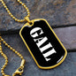 Gail v3 - 18k Gold Finished Luxury Dog Tag Necklace