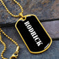 Rodrick v3 - 18k Gold Finished Luxury Dog Tag Necklace