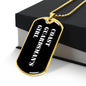 Coast Guardsman's Girl v3 - 18k Gold Finished Luxury Dog Tag Necklace