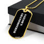 Sailor's Grandmother v3 - 18k Gold Finished Luxury Dog Tag Necklace