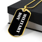 Military Boy v3 - 18k Gold Finished Luxury Dog Tag Necklace