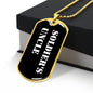 Soldier's Uncle v3 - 18k Gold Finished Luxury Dog Tag Necklace