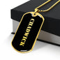 Chadwick v2 - 18k Gold Finished Luxury Dog Tag Necklace