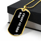 Coast Guard Dad v3 - 18k Gold Finished Luxury Dog Tag Necklace